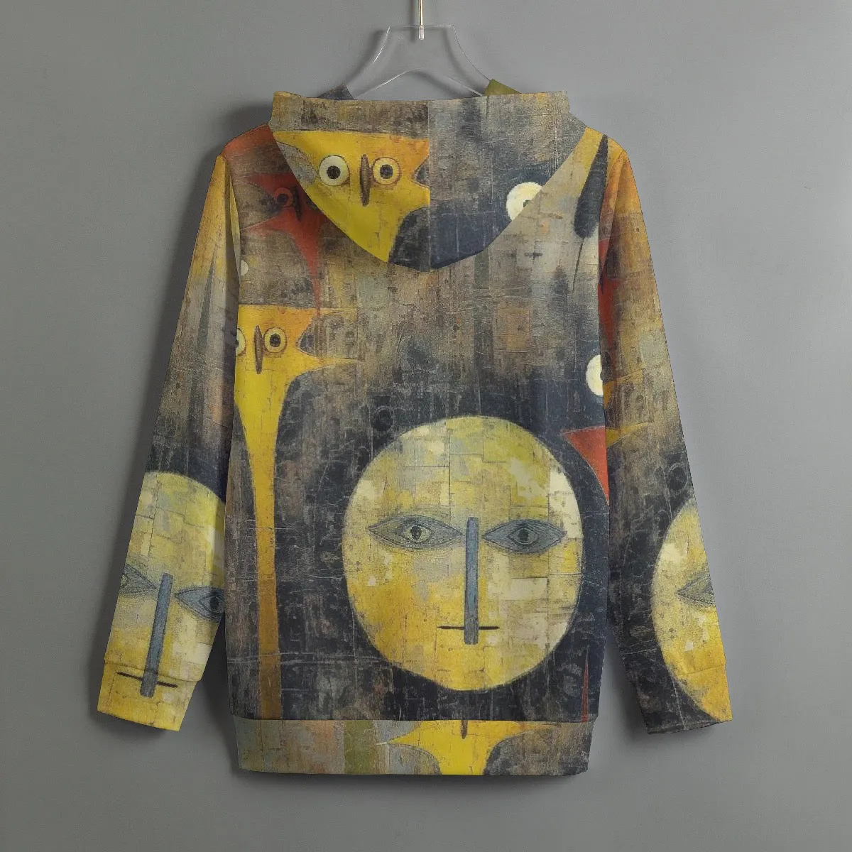 159. All-Over Print Women's Pullover Hoodie With Drawstring moon, abstract, print