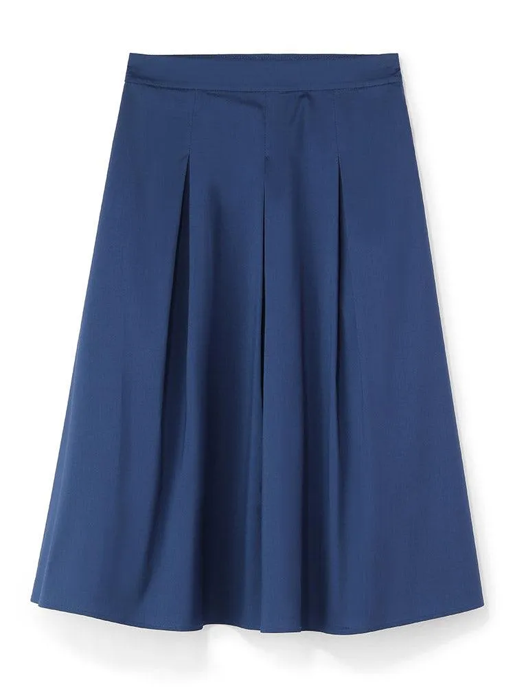 Blue A-Line Skirt