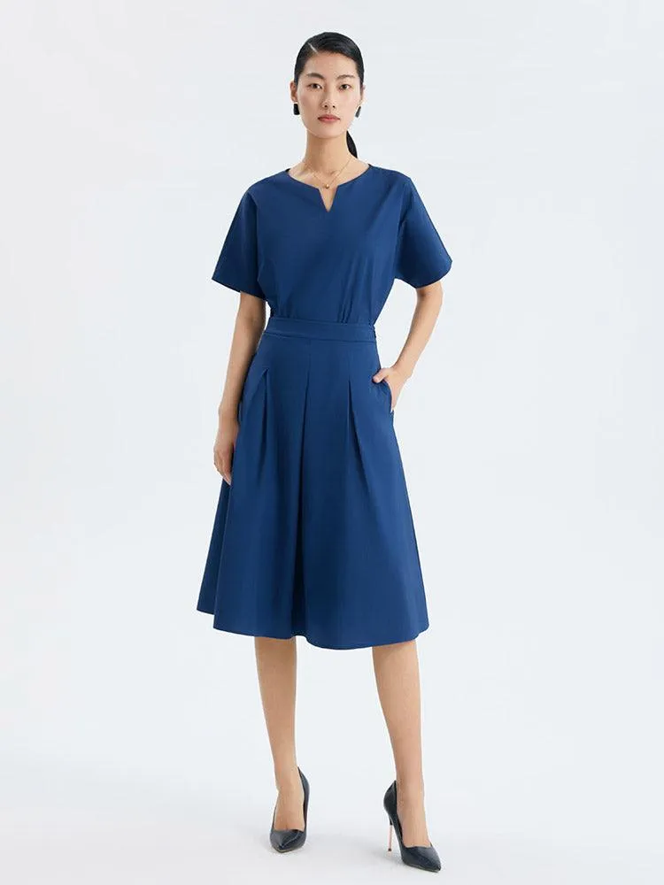 Blue A-Line Skirt
