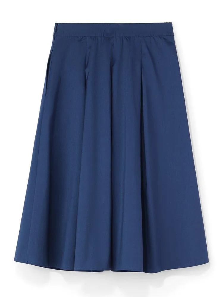 Blue A-Line Skirt
