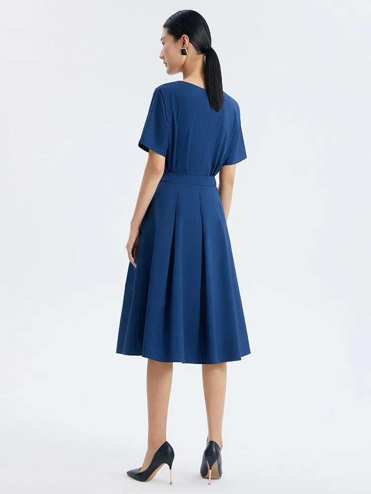 Blue A-Line Skirt
