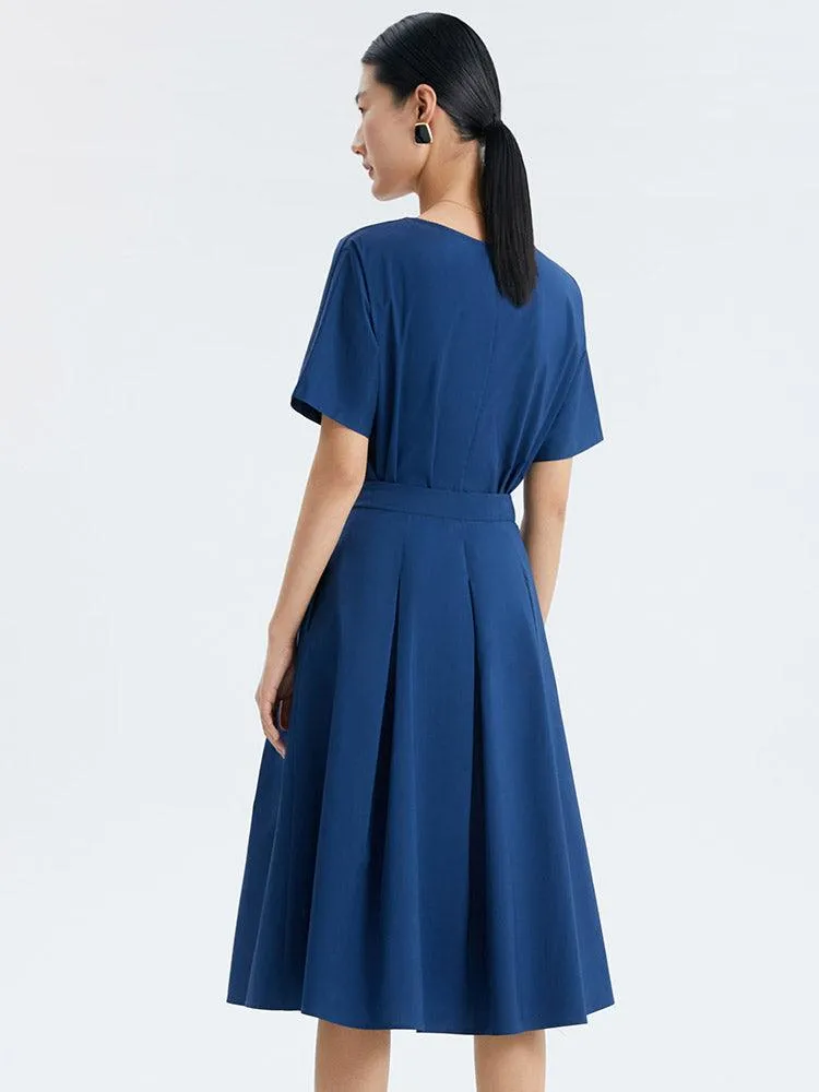 Blue A-Line Skirt