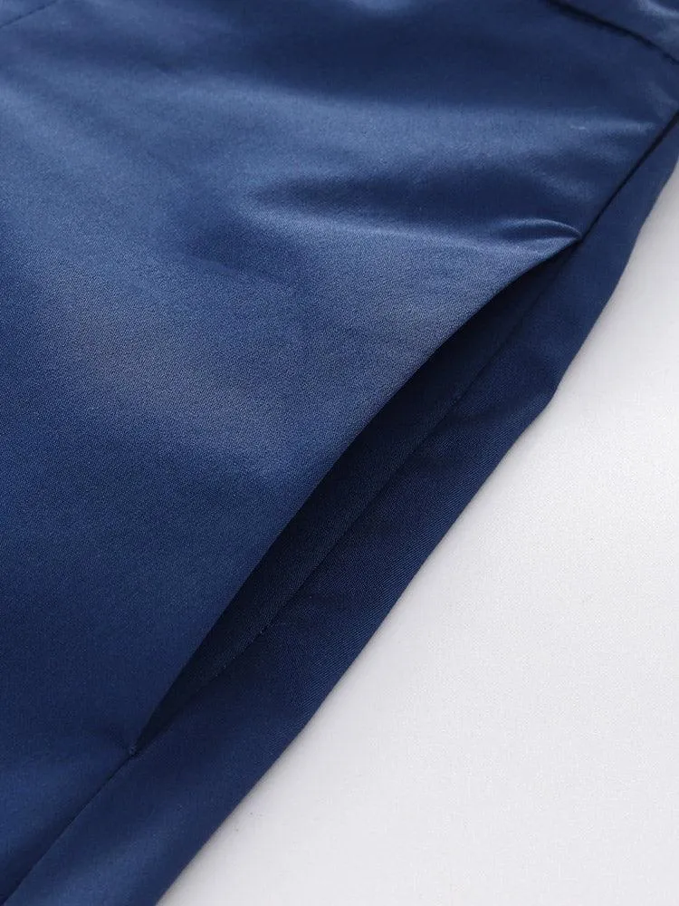 Blue A-Line Skirt