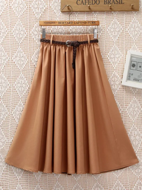 Blue Zone Planet |  A-Line Skirt Midi Skirt
