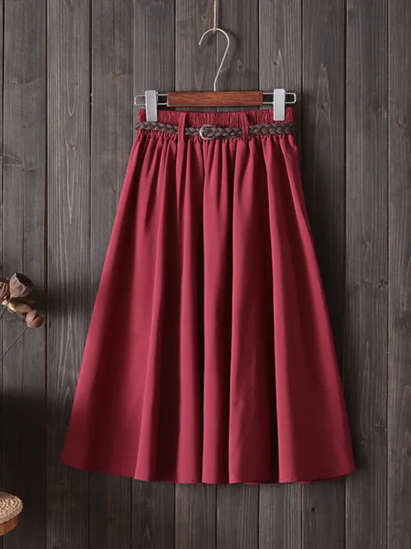 Blue Zone Planet |  A-Line Skirt Midi Skirt