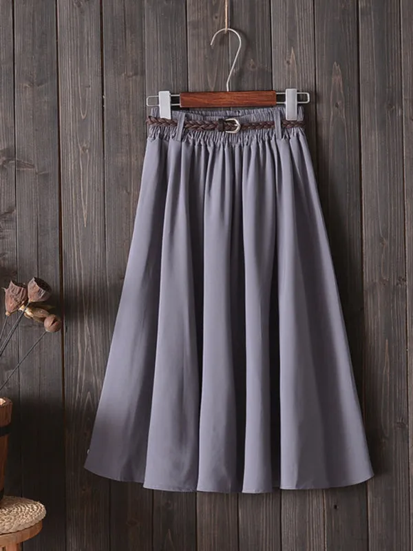 Blue Zone Planet |  A-Line Skirt Midi Skirt
