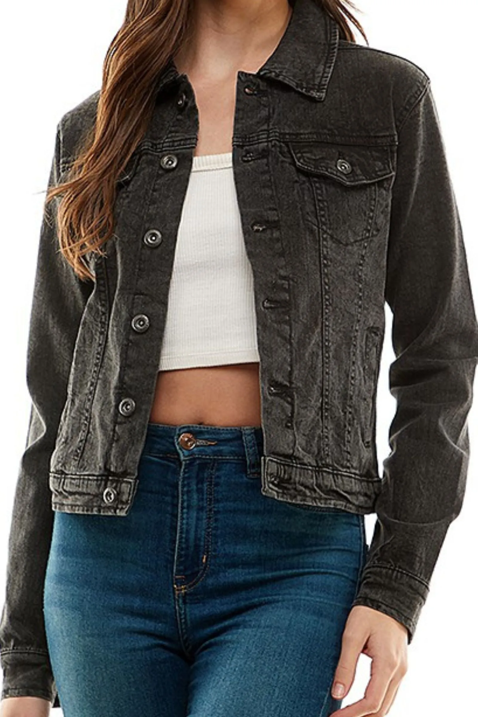 Classic Black Denim Jacket