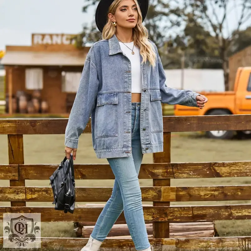 Classic Denim Button Jacket