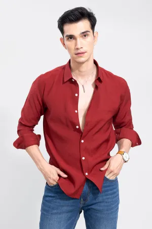 Creased Red Shirt