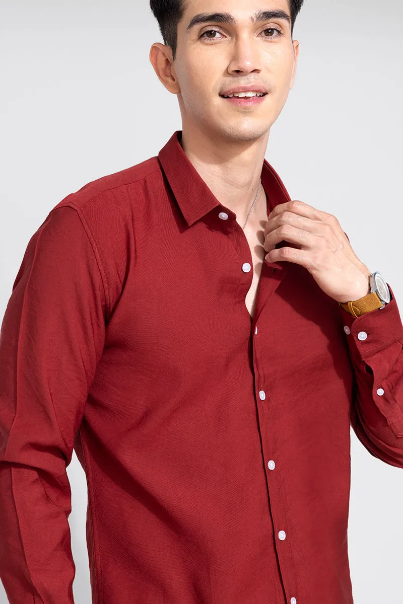 Creased Red Shirt