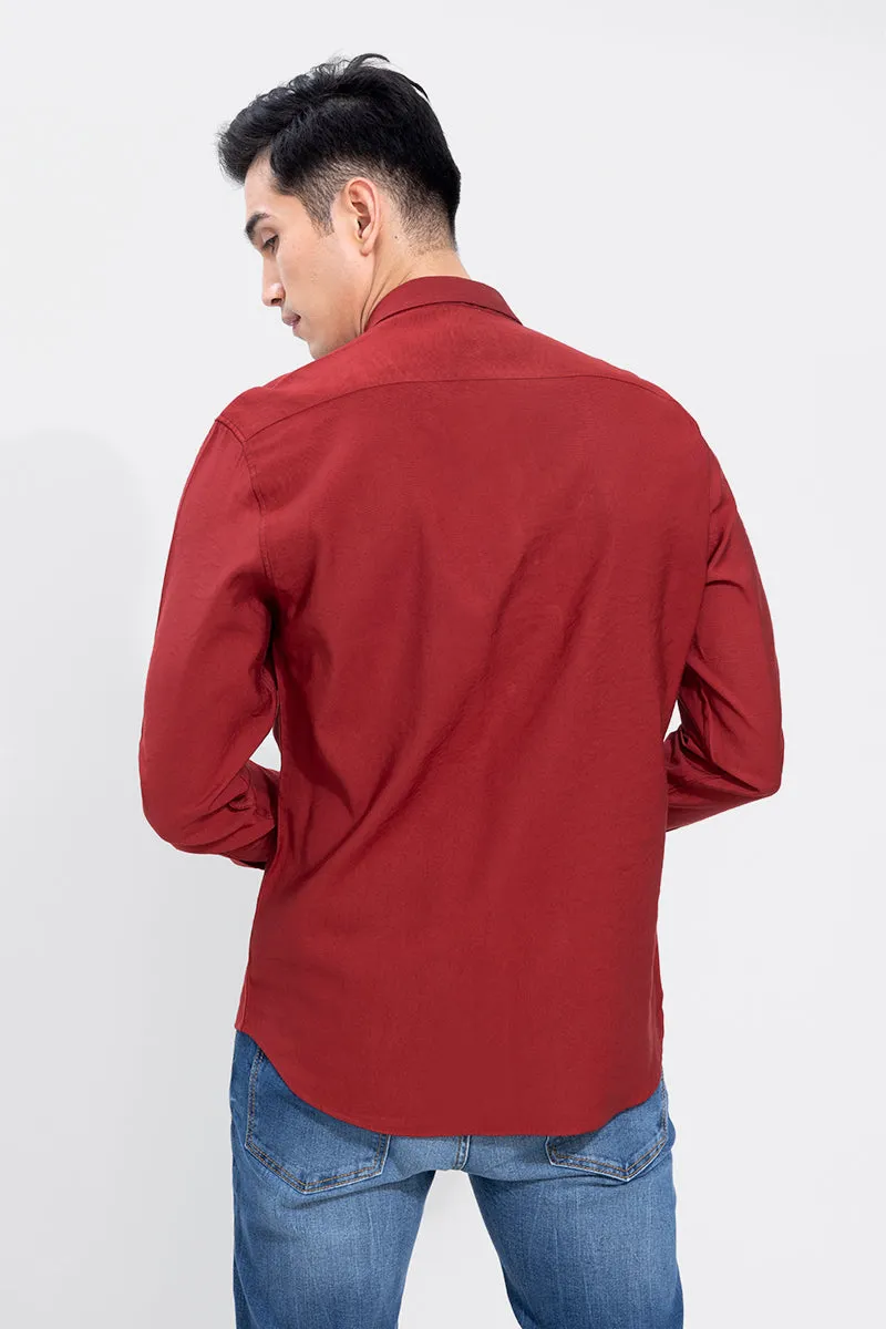 Creased Red Shirt