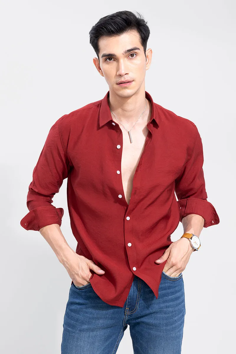 Creased Red Shirt