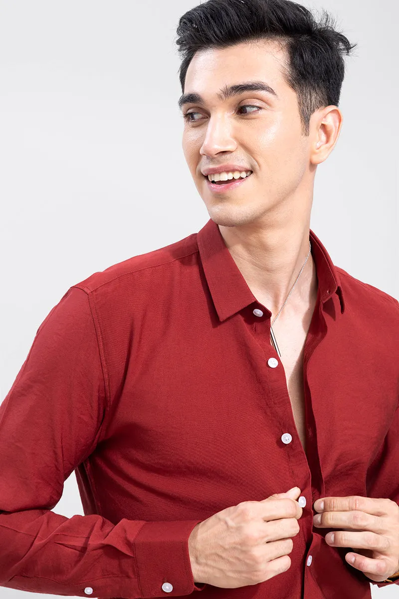 Creased Red Shirt