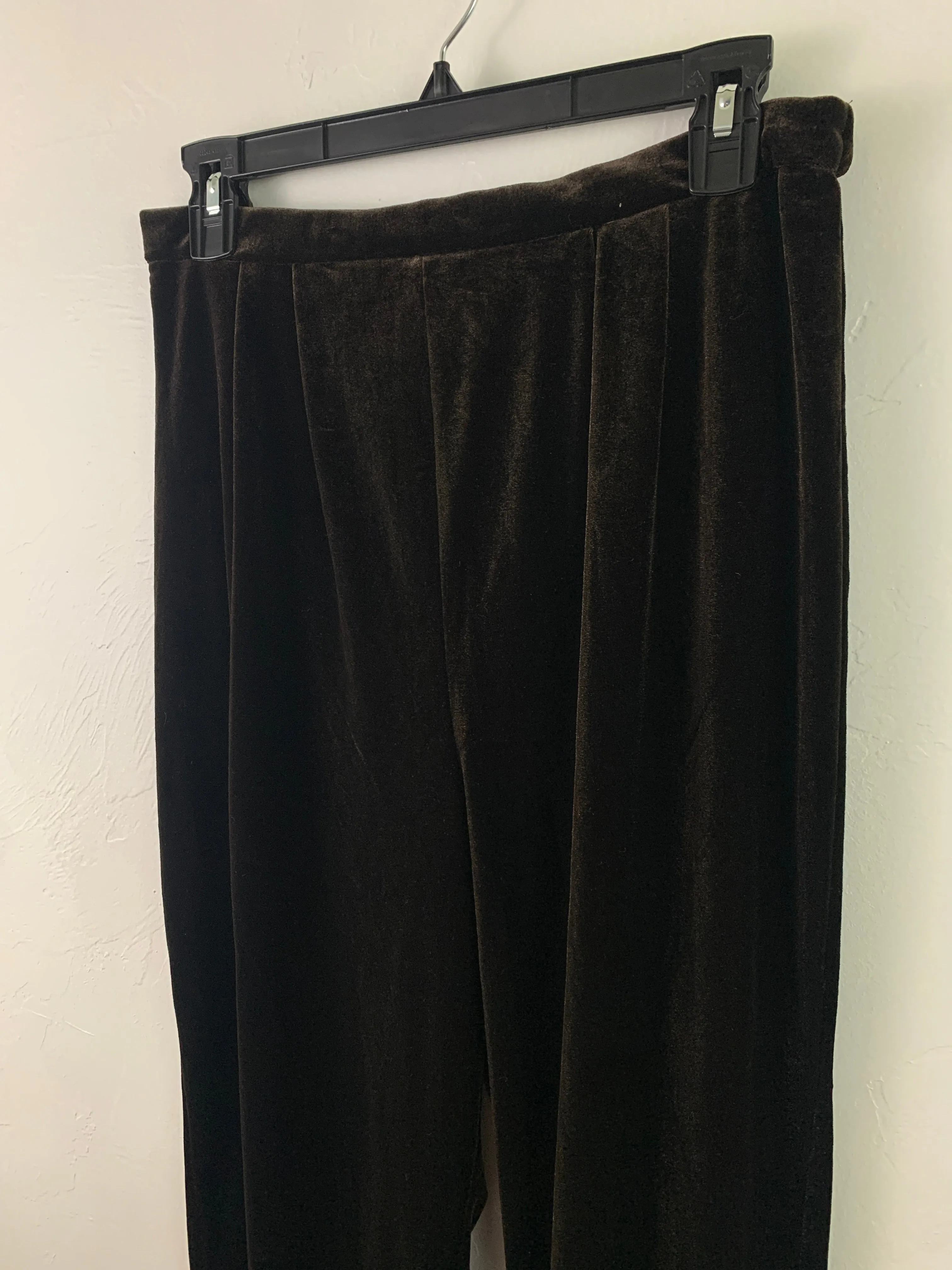 Dark brown velvet trousers
