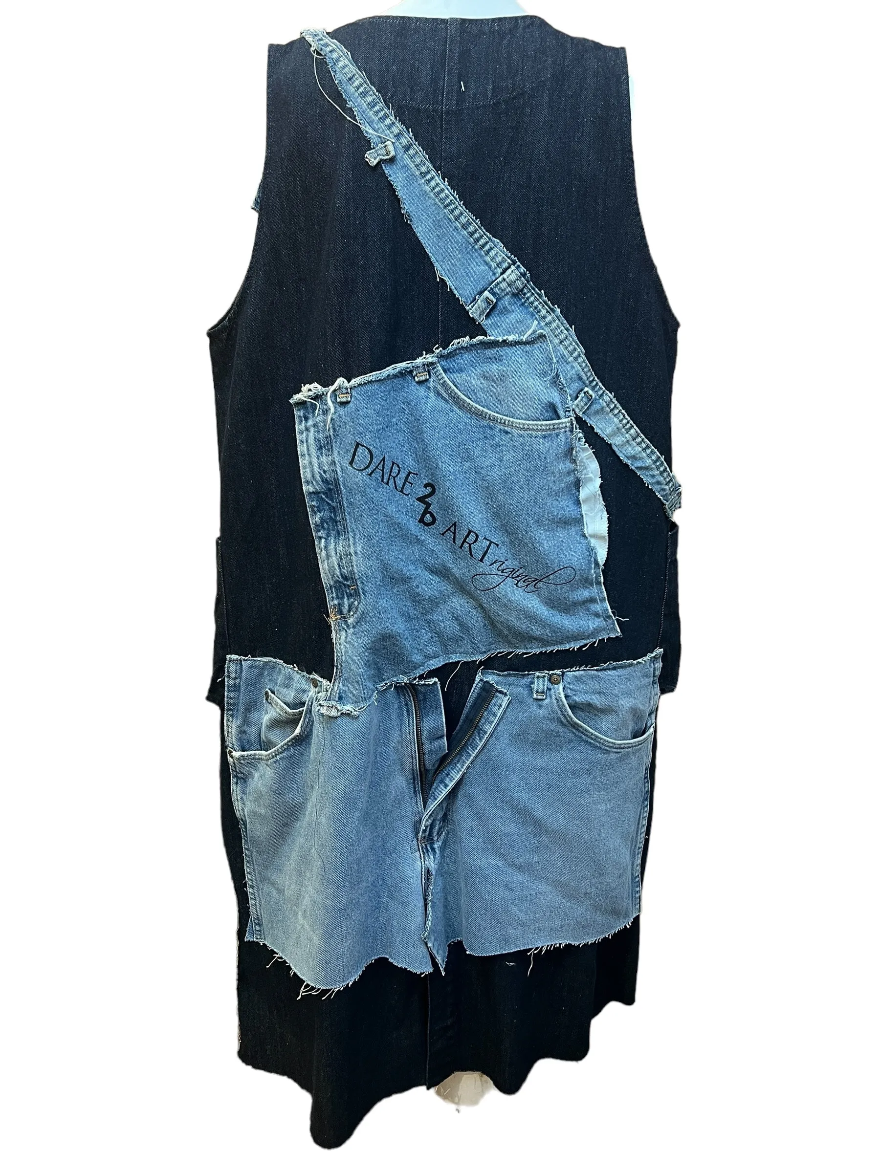 Denim Trench Vest