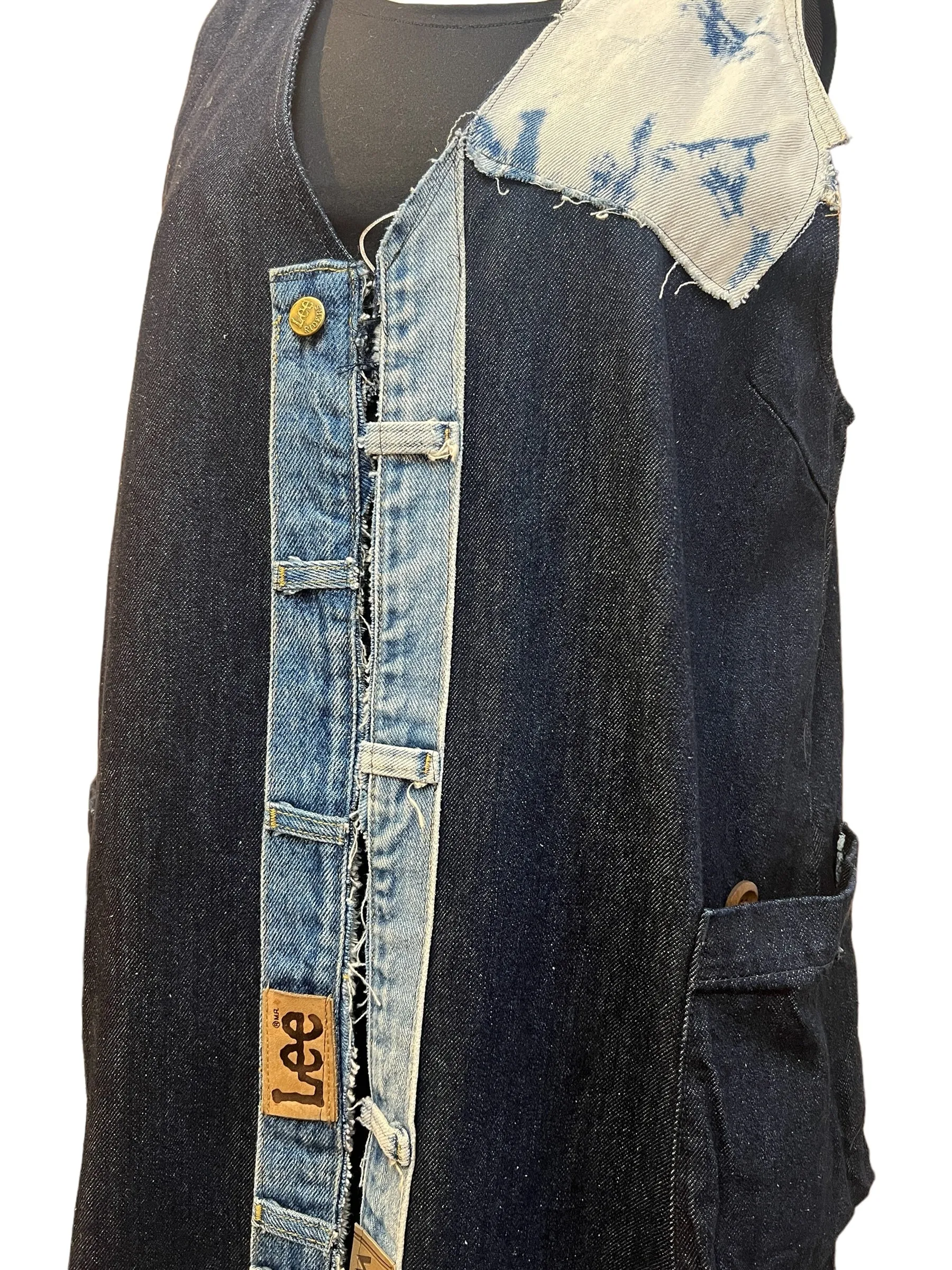Denim Trench Vest