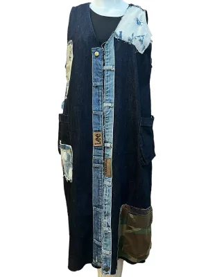 Denim Trench Vest