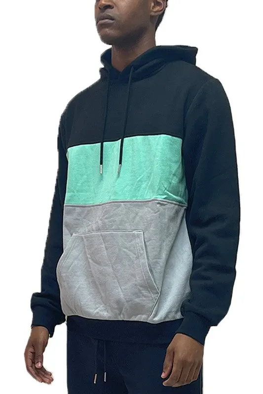 Drippy Colorblock Pullover Hoodie