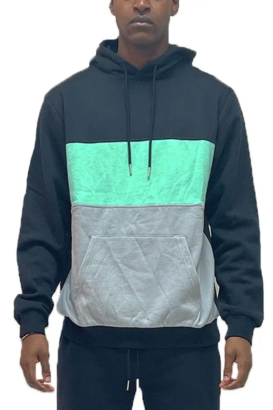 Drippy Colorblock Pullover Hoodie