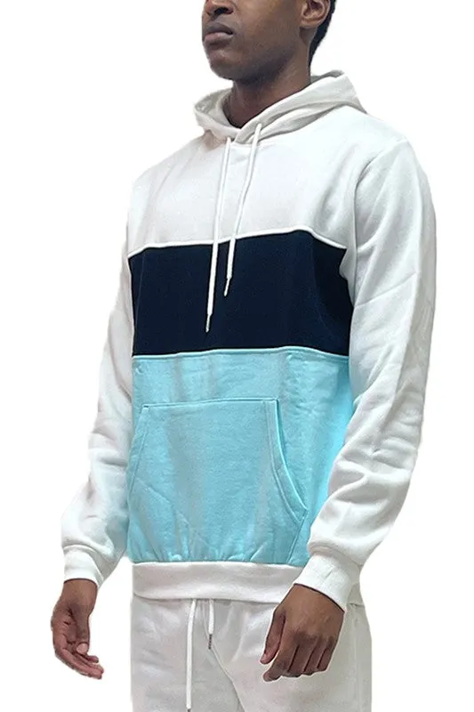 Drippy Colorblock Pullover Hoodie