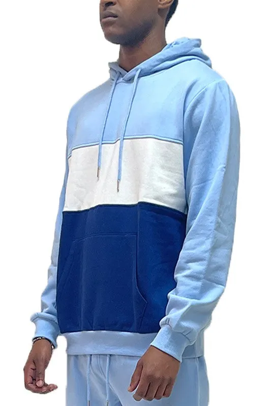 Drippy Colorblock Pullover Hoodie