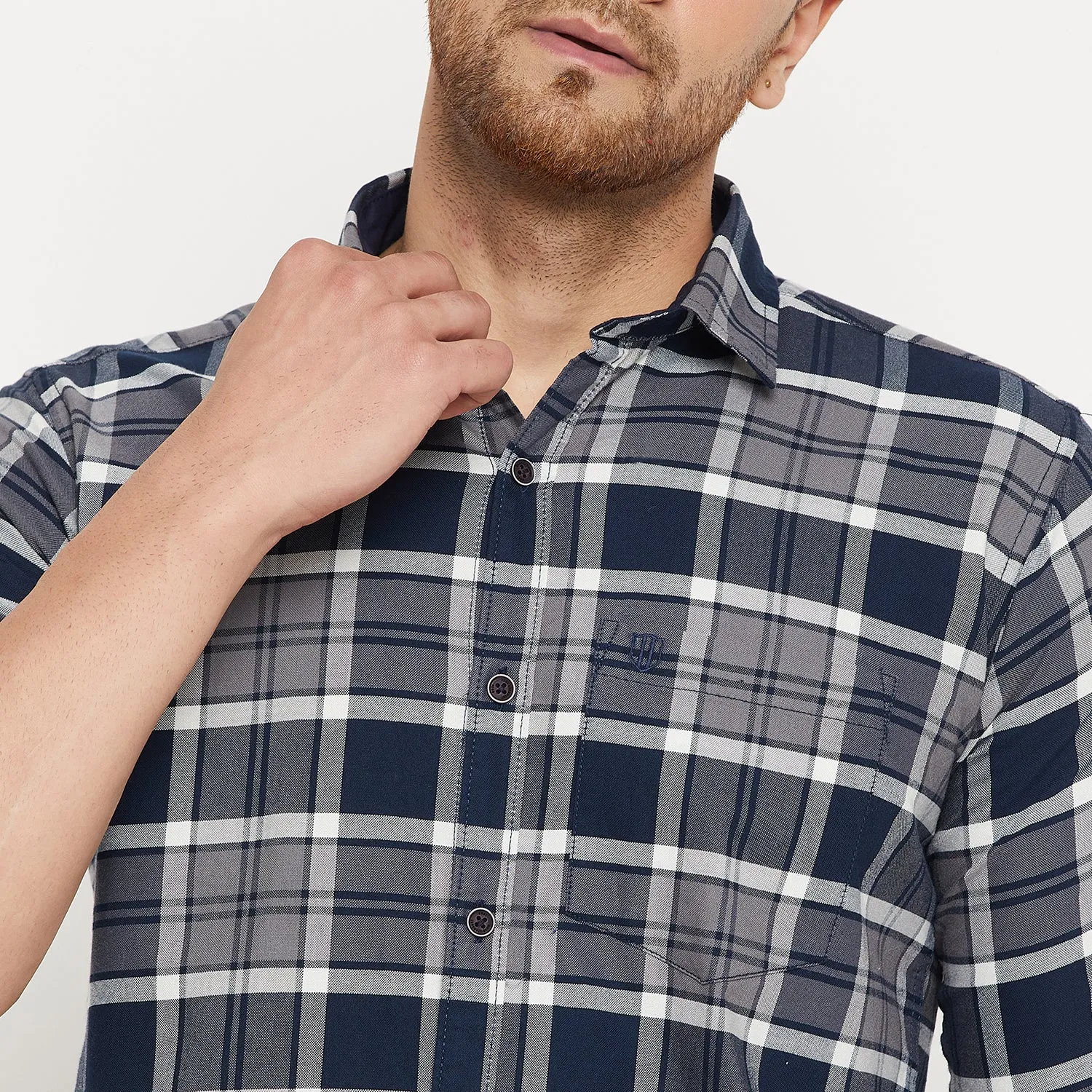 Duke Stardust Men Full Sleeve Cotton Shirt (SDO5CKOM)