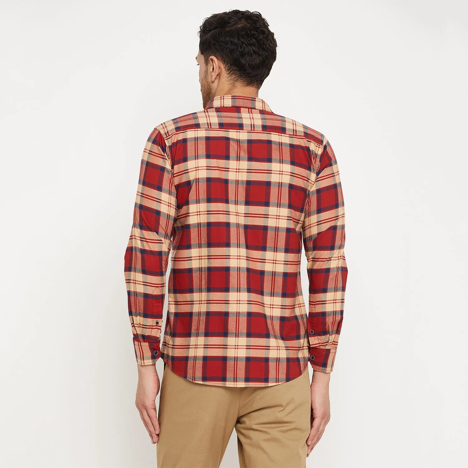 Duke Stardust Men Full Sleeve Cotton Shirt (SDO5CKOM)