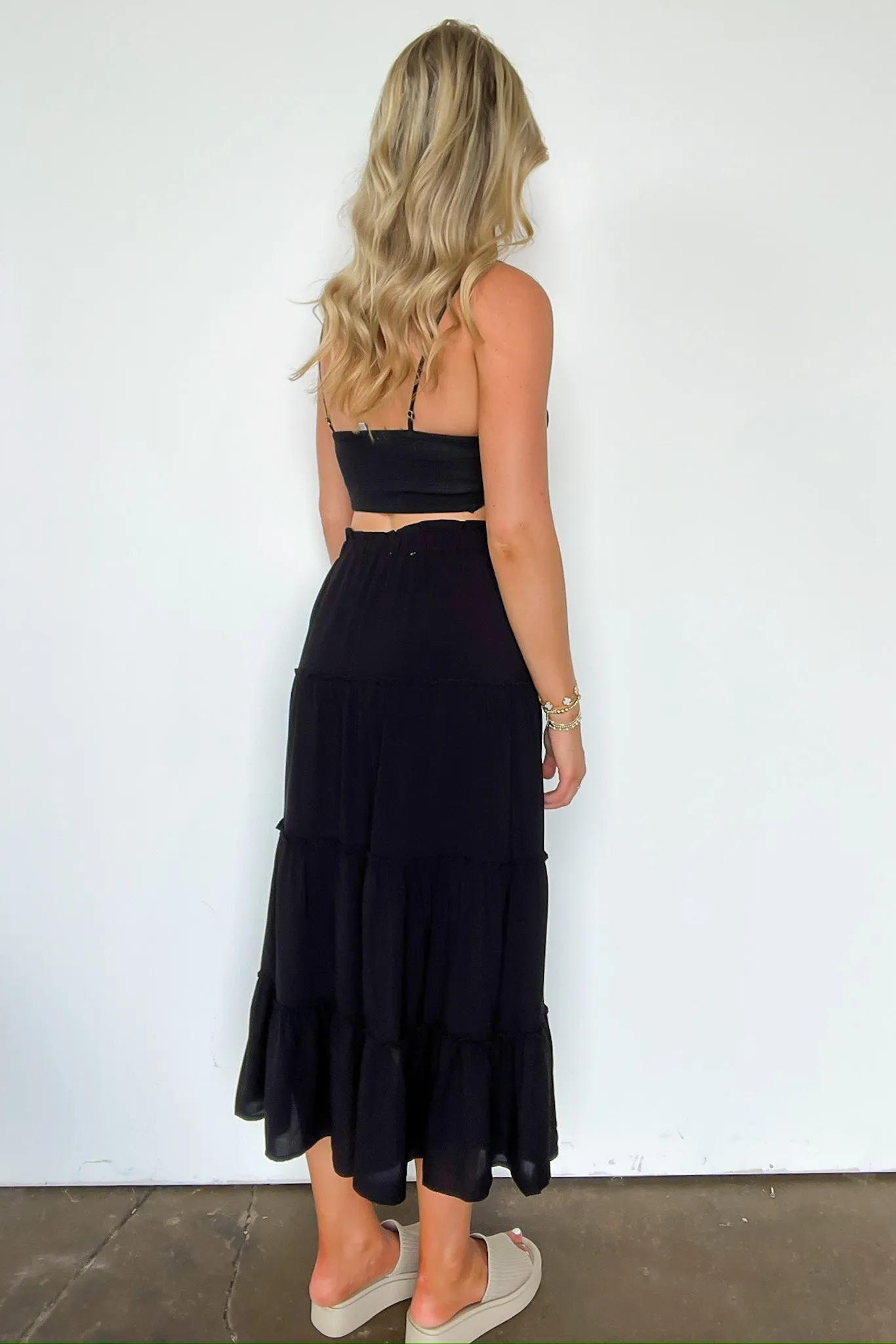 Effortless Intention Ruffle Tiered Maxi Skirt - FINAL SALE