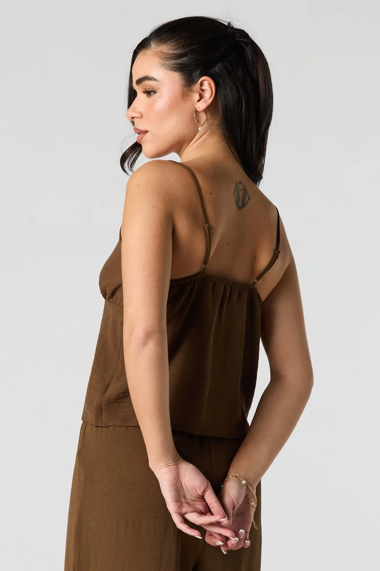 Flowy Tie Front Cami