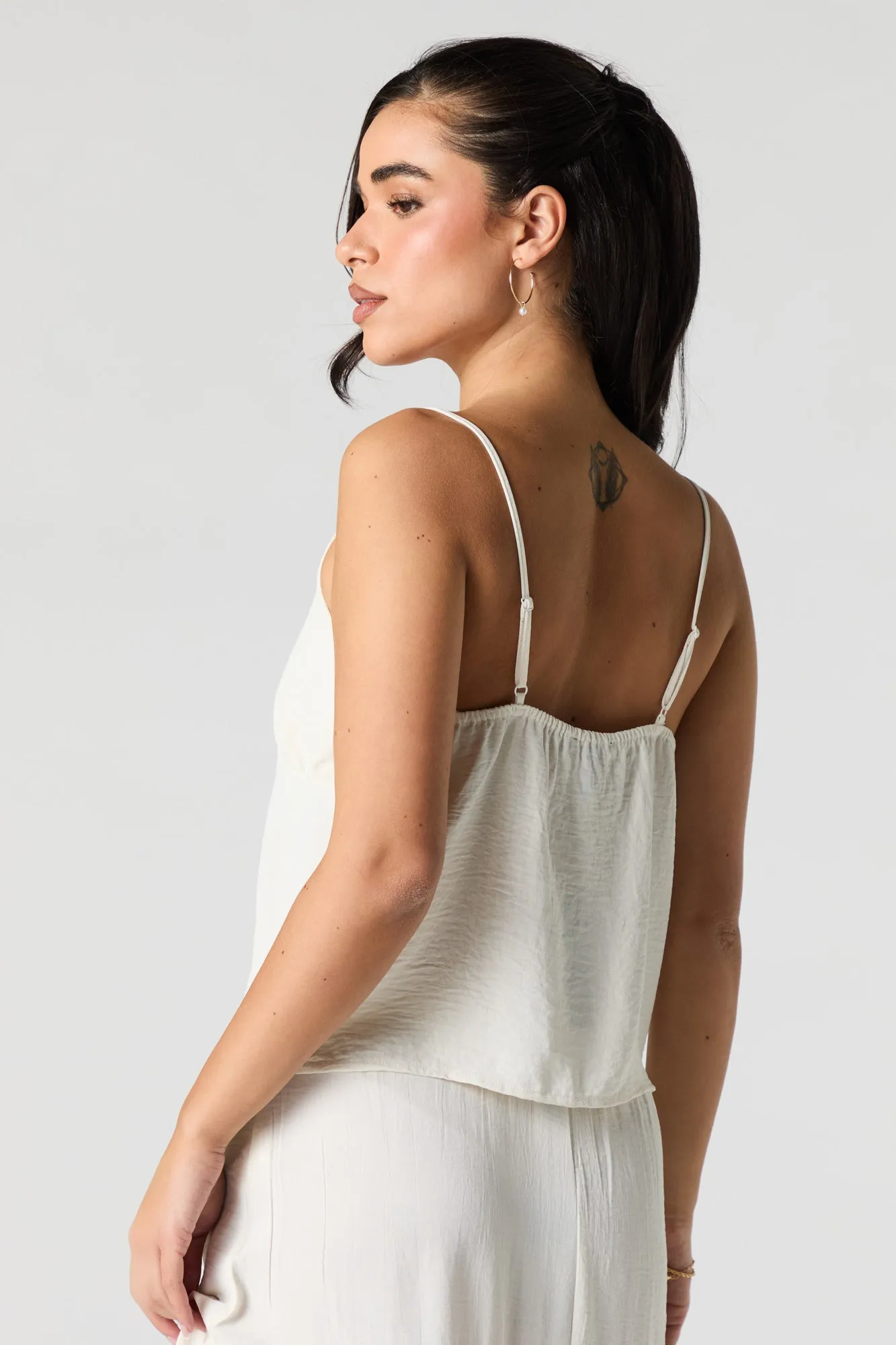 Flowy Tie Front Cami