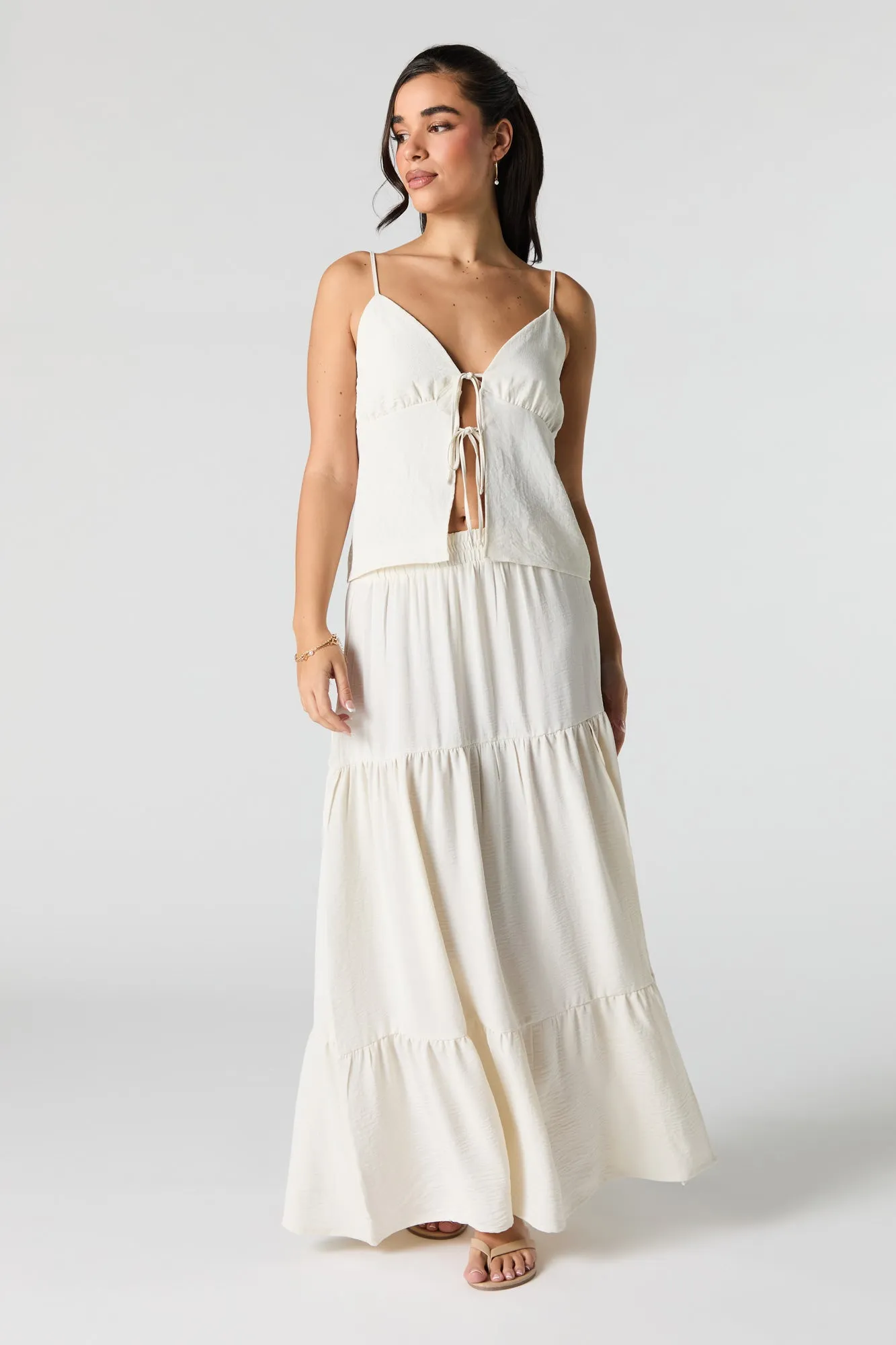 Flowy Tie Front Cami