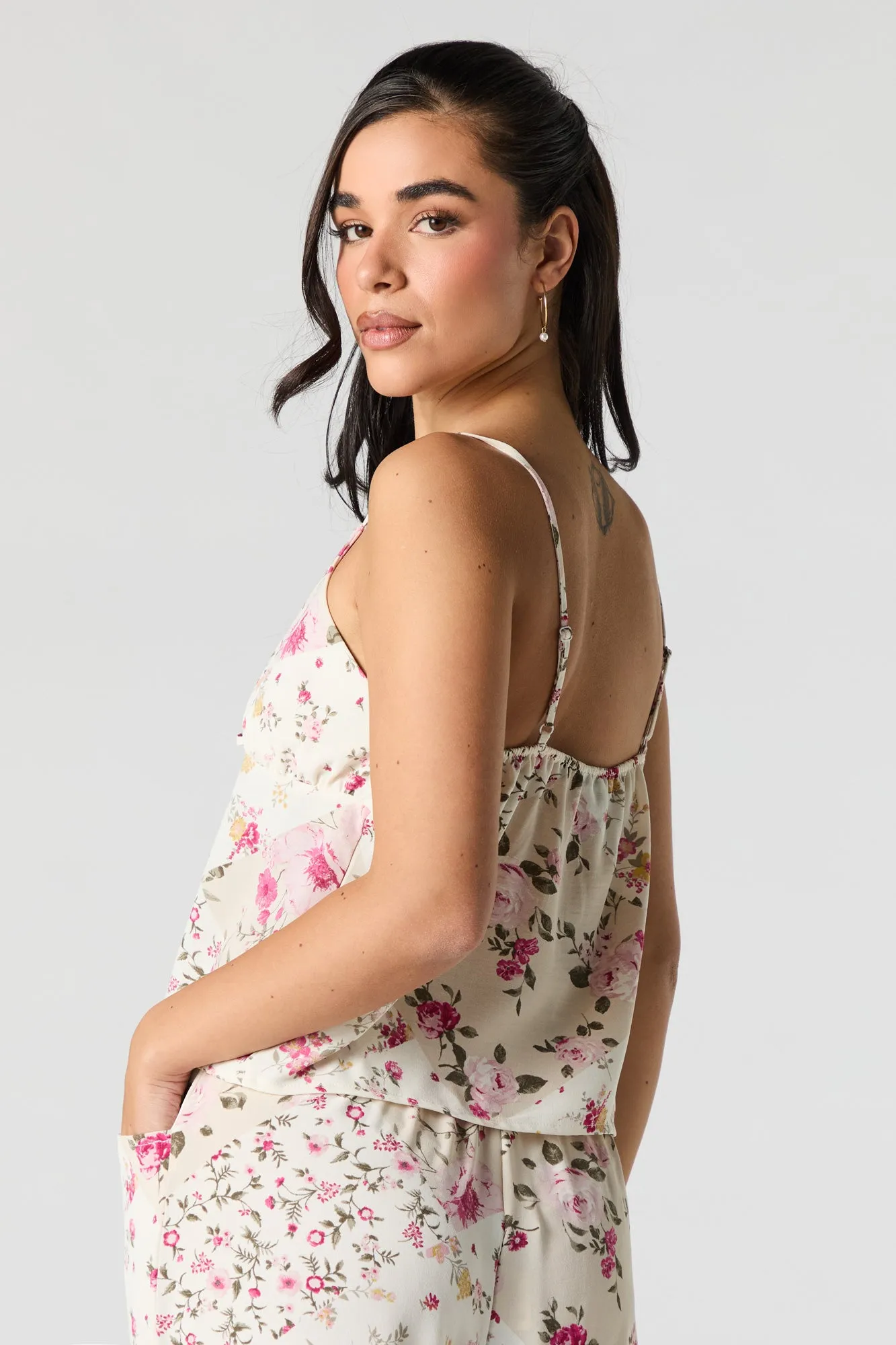 Flowy Tie Front Cami