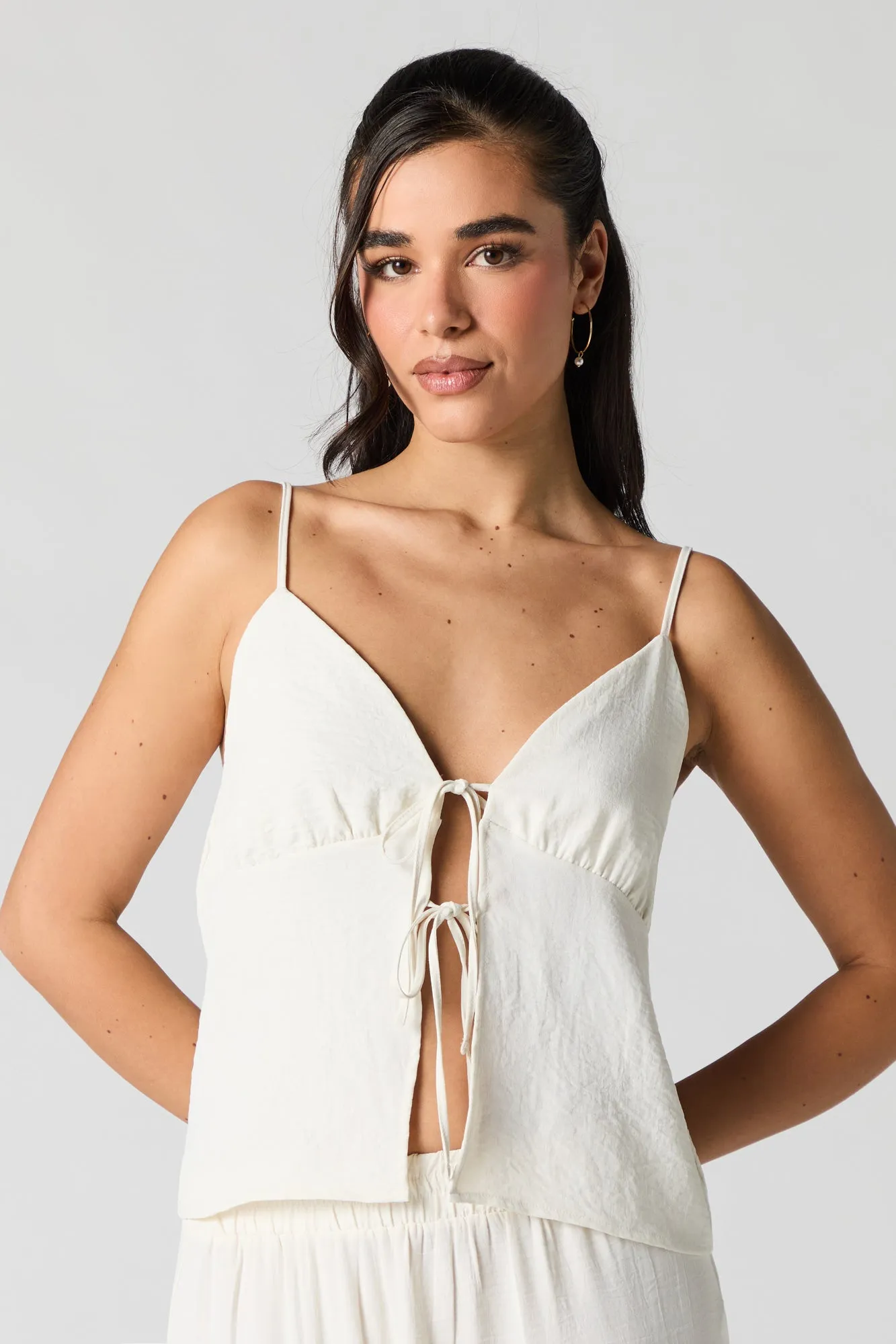 Flowy Tie Front Cami