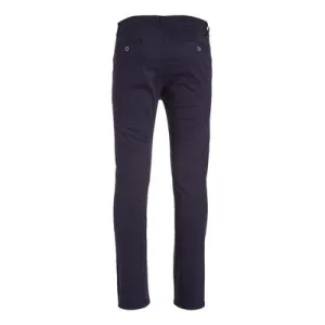 Galaxy By Harvic Mens Slim Fit fit Chinos Pants 30 / 30 Navy Blue Solid