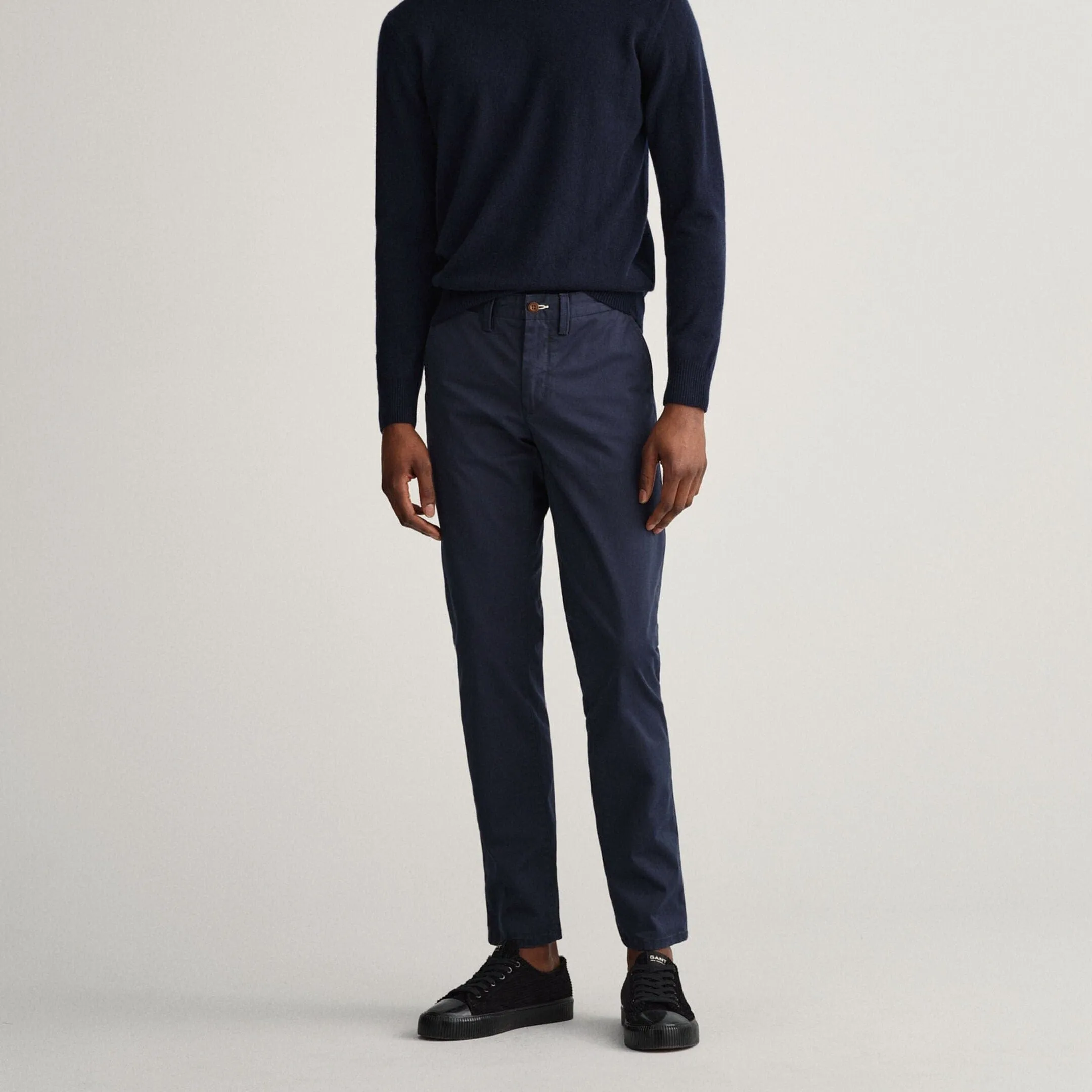 GANT Hallden Slim Fit Twill Chinos Navy