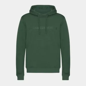 Grøn bambus hoodie med logo
