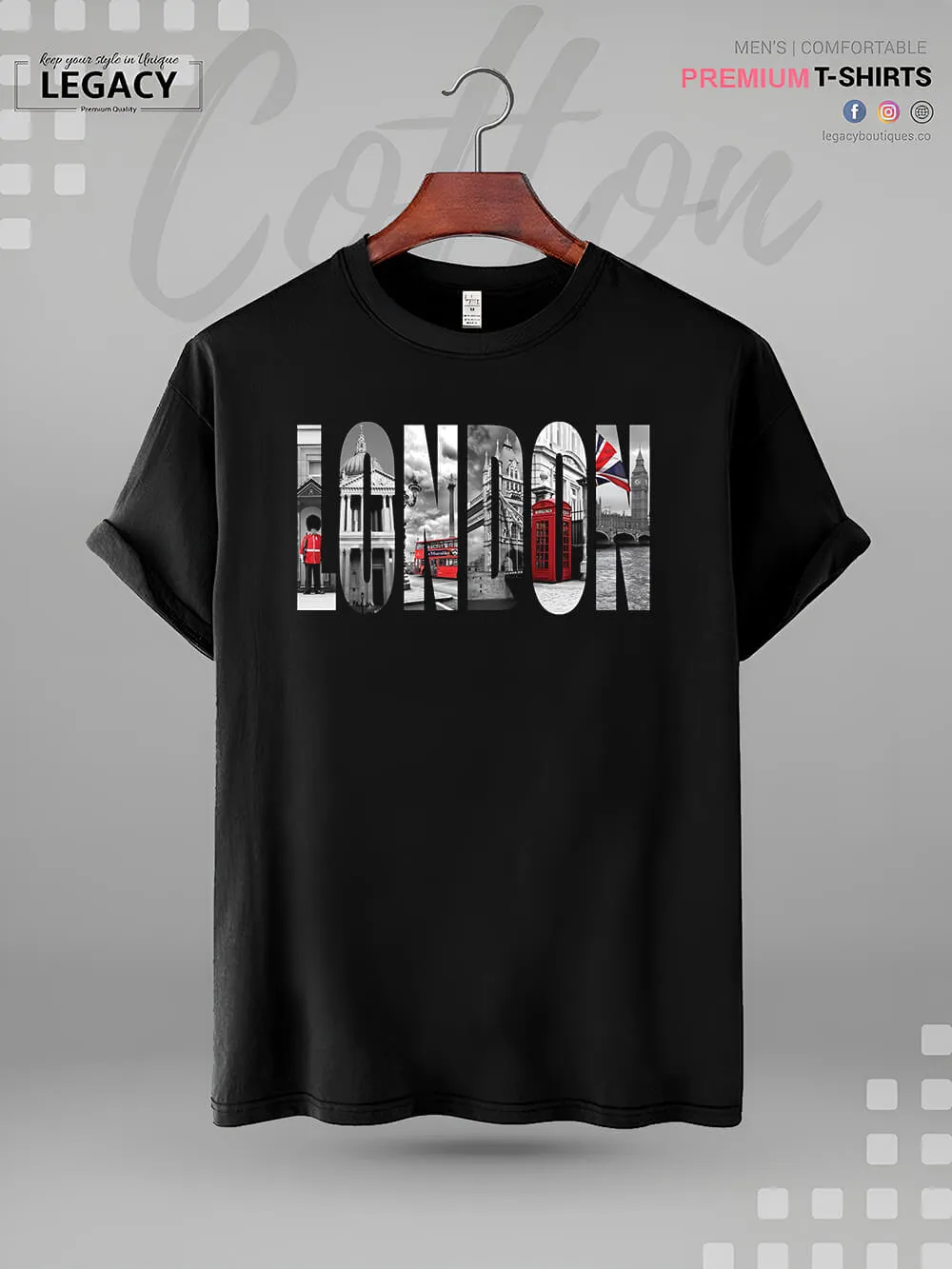 LONDON Print Good Quality Men's T-Shirt In Lowest Price