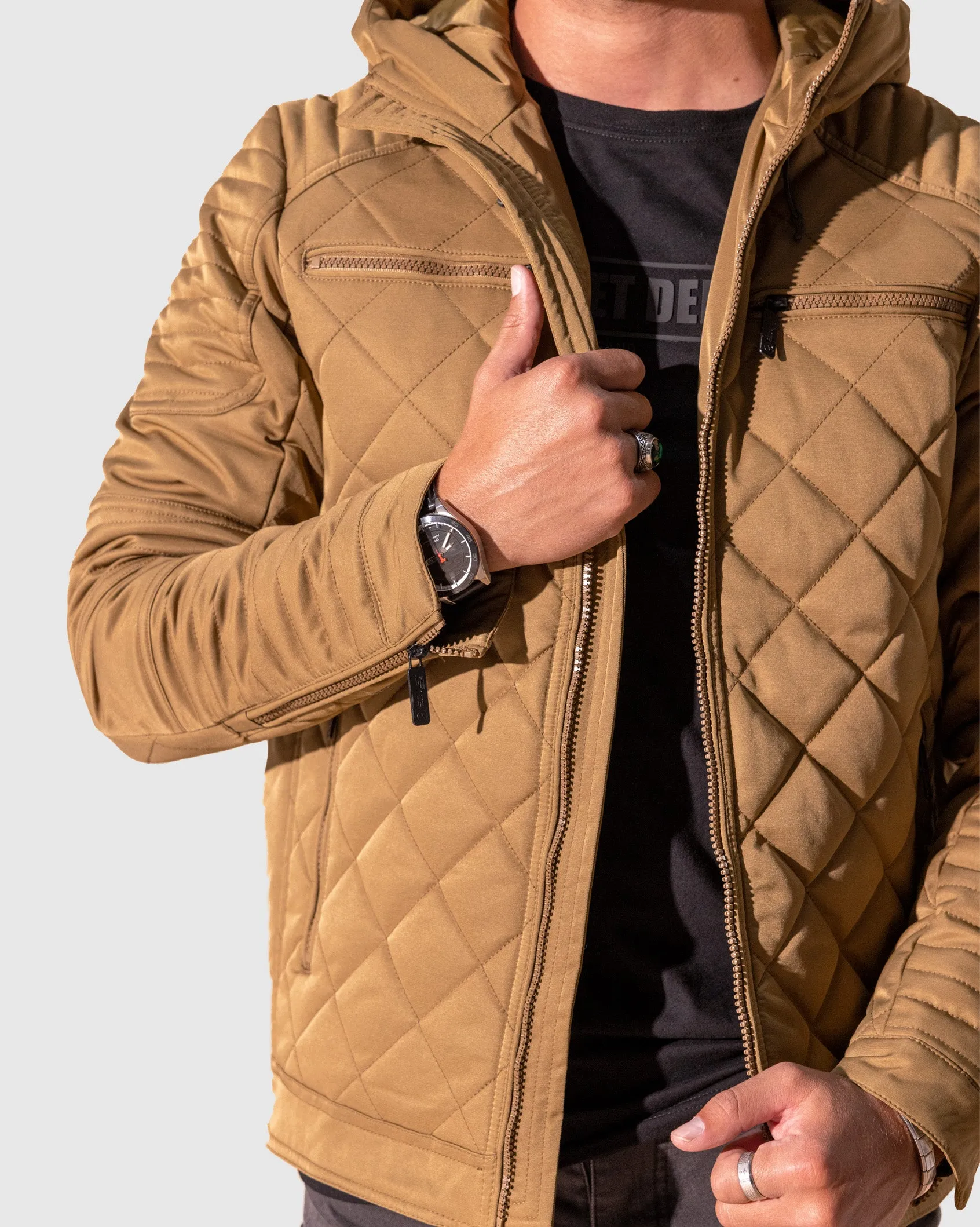 Mens Saxon - Mens Diamond Quilted Jacket