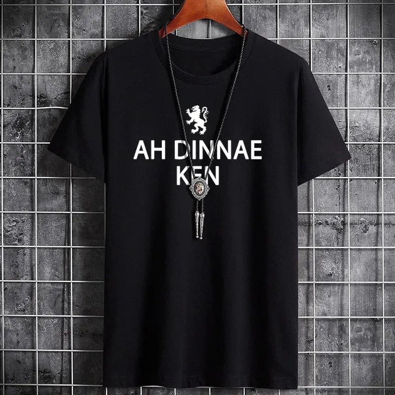 Men's Summer Cotton T-Shirt - Casual Printed Fashion Top