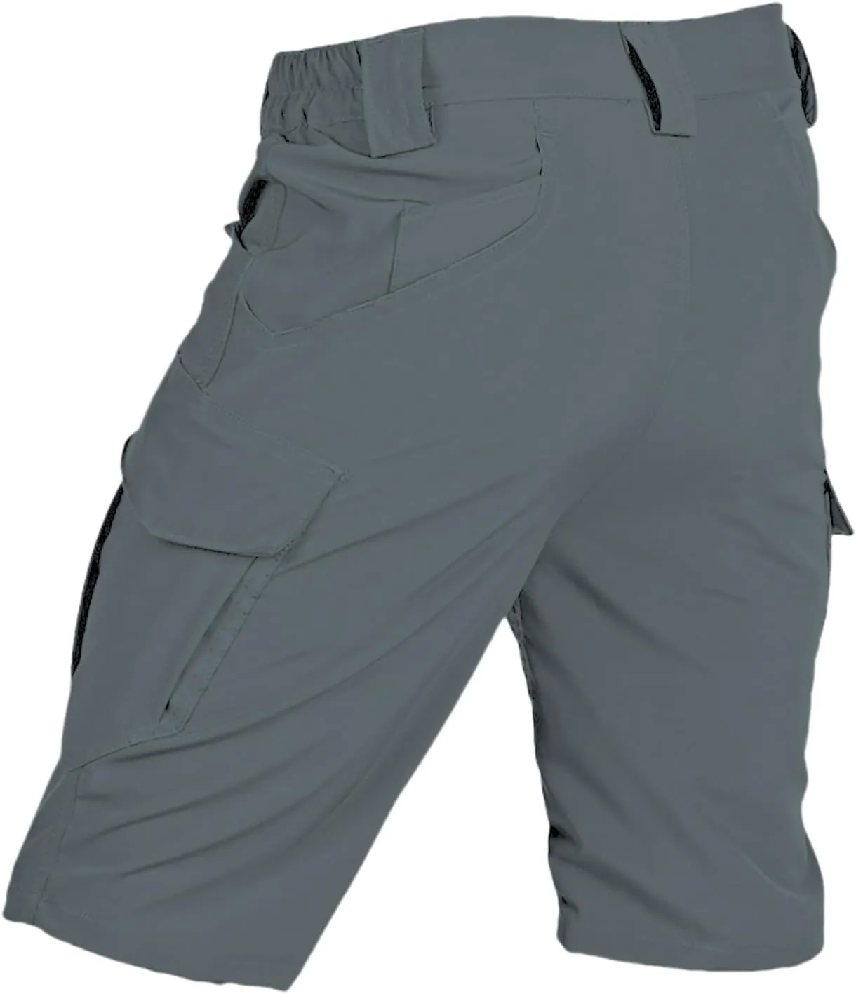 Men's Tactical Cargo Shorts Quick Dry Outdoor Stretch Hiking Shorts Breathable Elastic Waist Pant with Multi Pockets