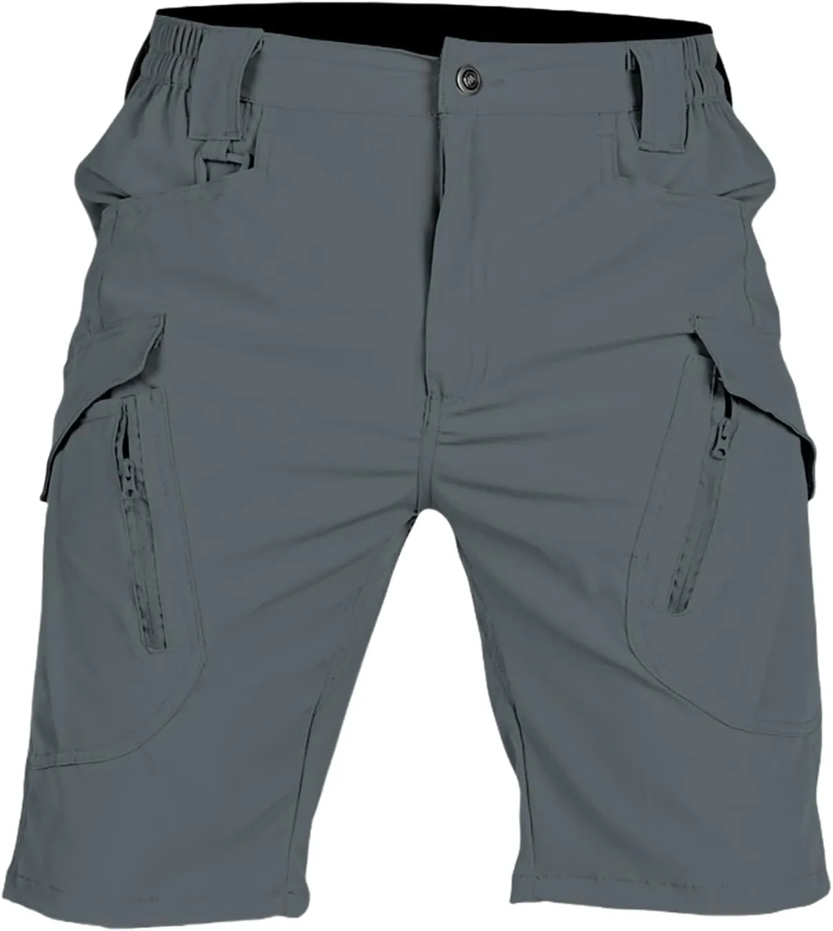 Men's Tactical Cargo Shorts Quick Dry Outdoor Stretch Hiking Shorts Breathable Elastic Waist Pant with Multi Pockets