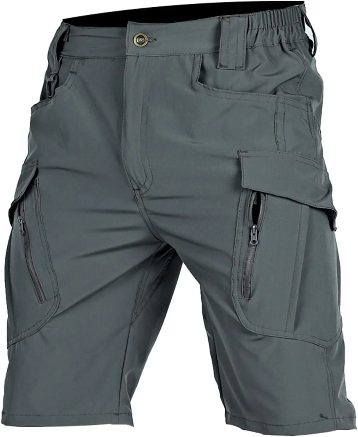 Men's Tactical Cargo Shorts Quick Dry Outdoor Stretch Hiking Shorts Breathable Elastic Waist Pant with Multi Pockets