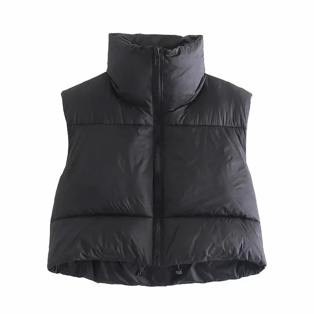 Quilted Vest Winter Womens Coat Jacket