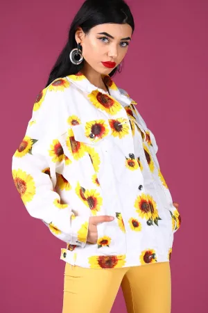 Sidiou Group Pocketed Patterned Denim Jacket