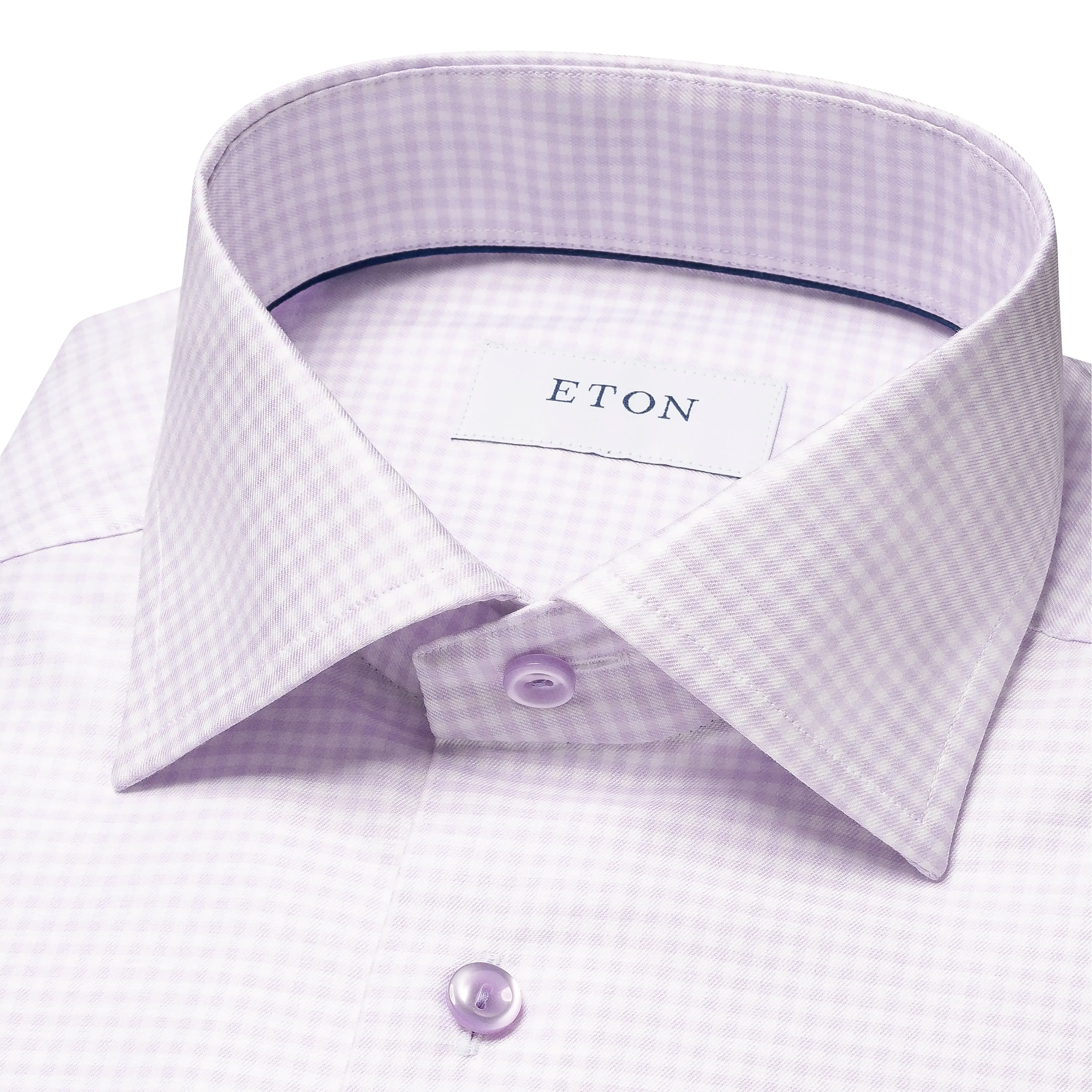 Slim Fit Check Cotton and Tencel™ Lyocell