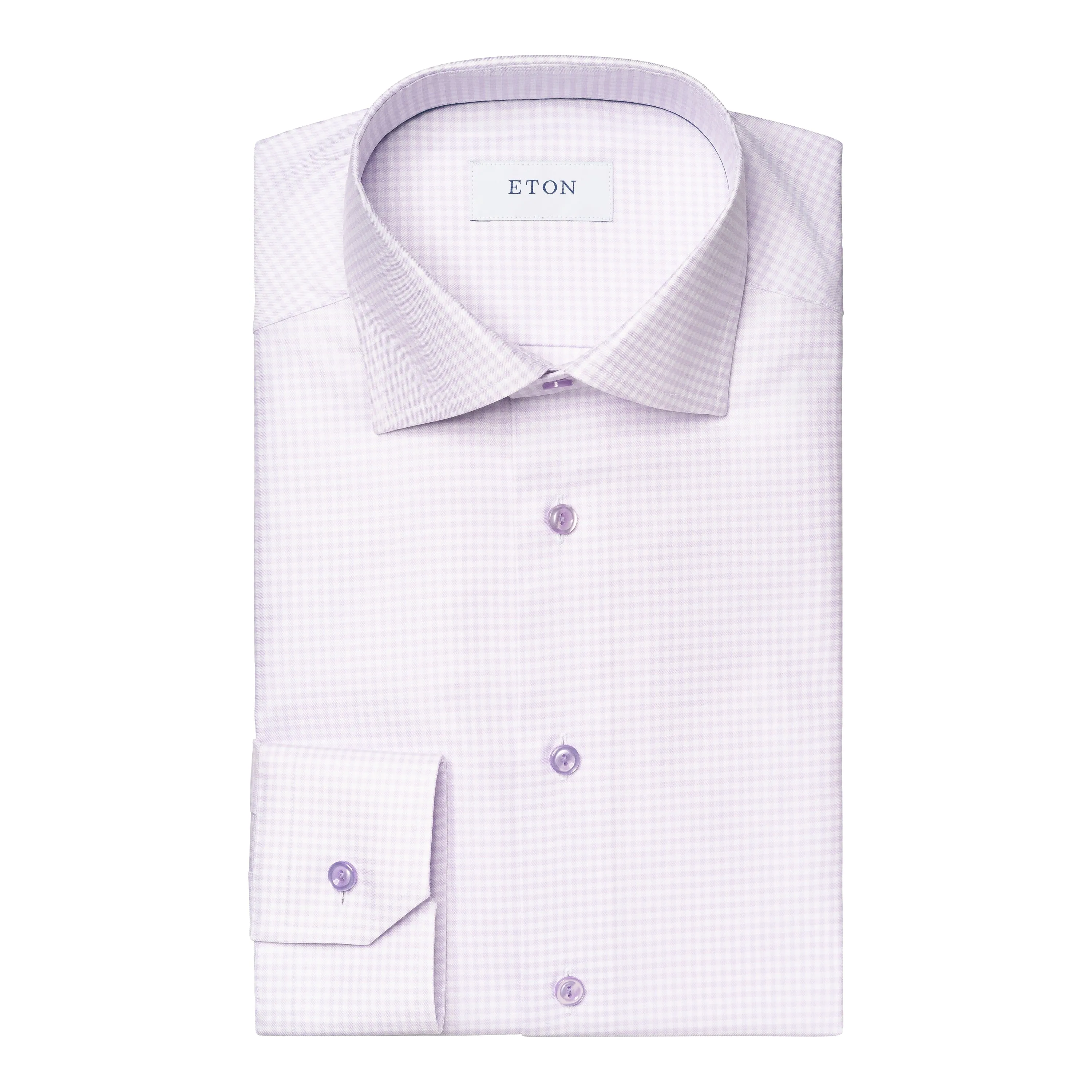 Slim Fit Check Cotton and Tencel™ Lyocell