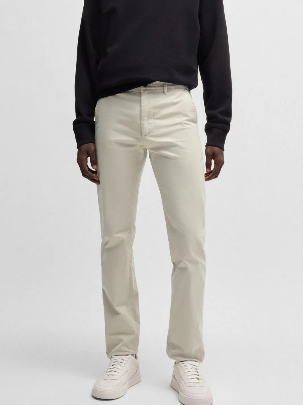 SLIM-FIT STRETCH-COTTON CHINOS Beige