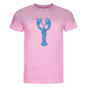 T-Shirt Big Blue Lobster Pink