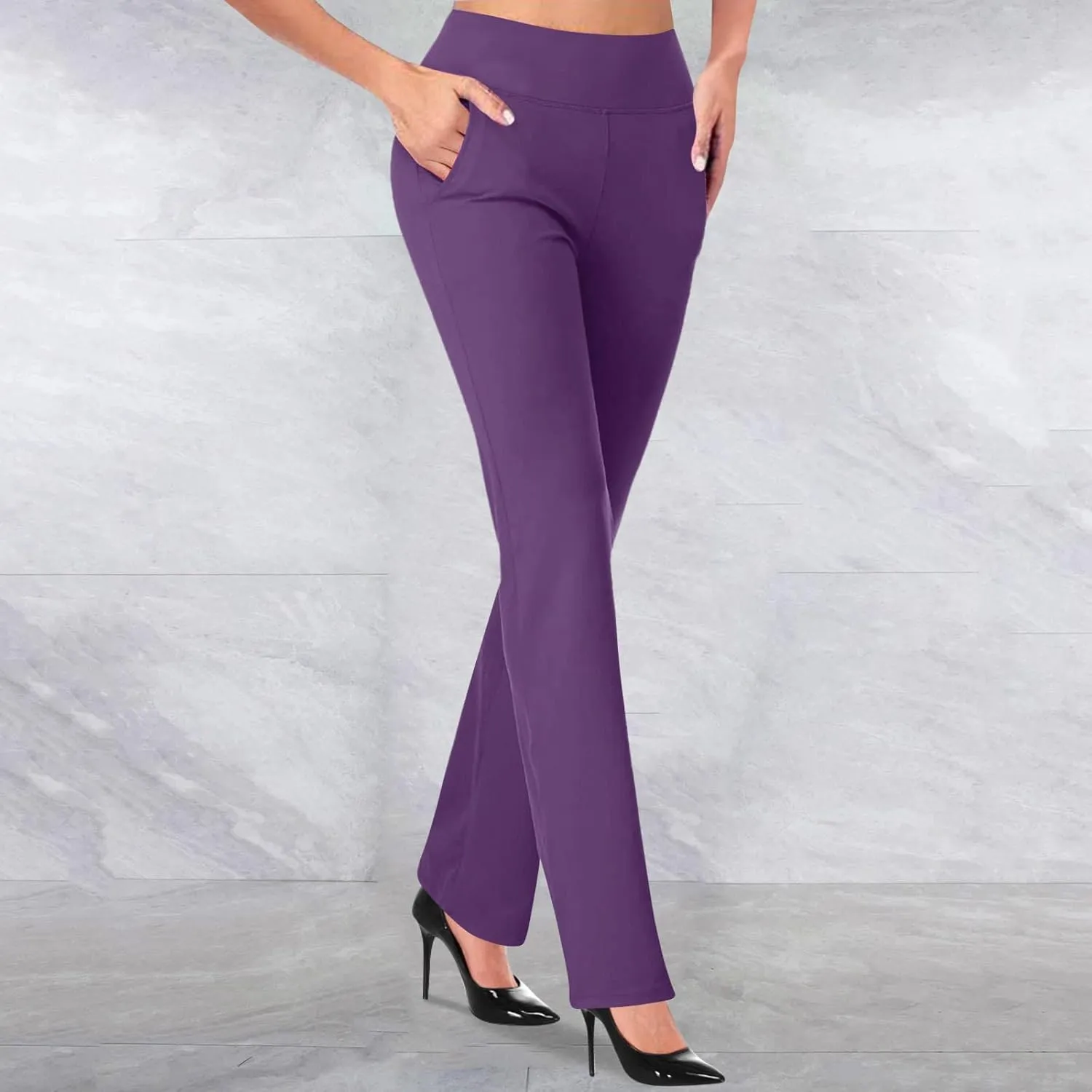TANGNADE Formal Dress Pants for Women High Waist Slim Fit Suit Pants Trousers Dressy Casual Business Work Pant Slacks