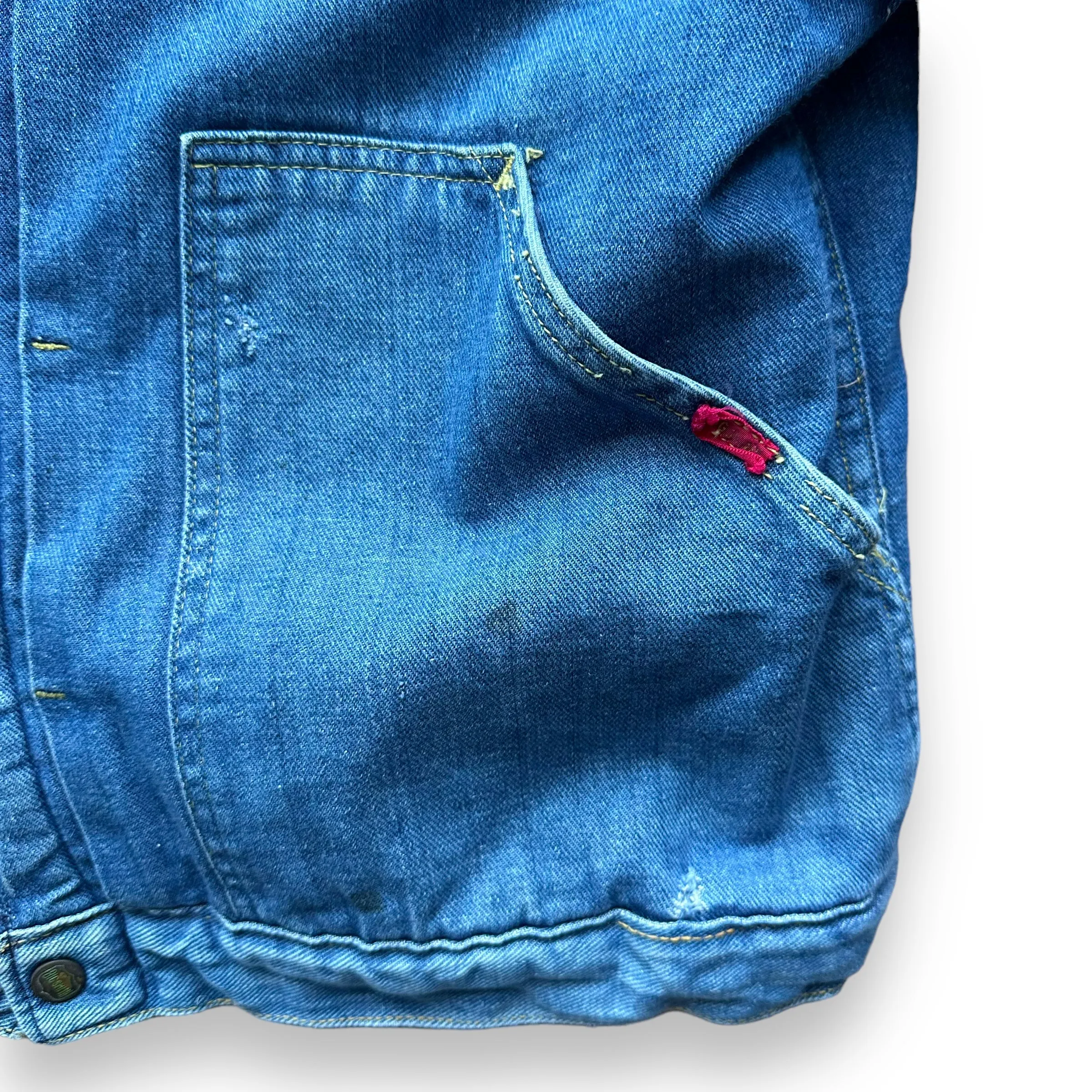 Vintage Buckaroo By Big Smith Sherpa Denim Jacket SZ L | Vintage Denim Workwear Seattle | Seattle Vintage Denim